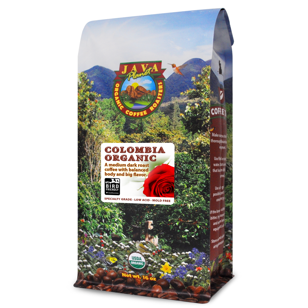 bird friendly organic coffee colombia low acid best coffee cafe organico café en grano entero organico 