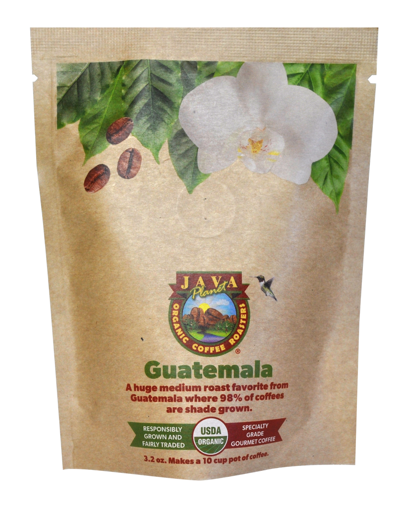 Java Planet Guatemala Medium Roast Single-Origin Organic Whole Bean Coffee — included in sampler
