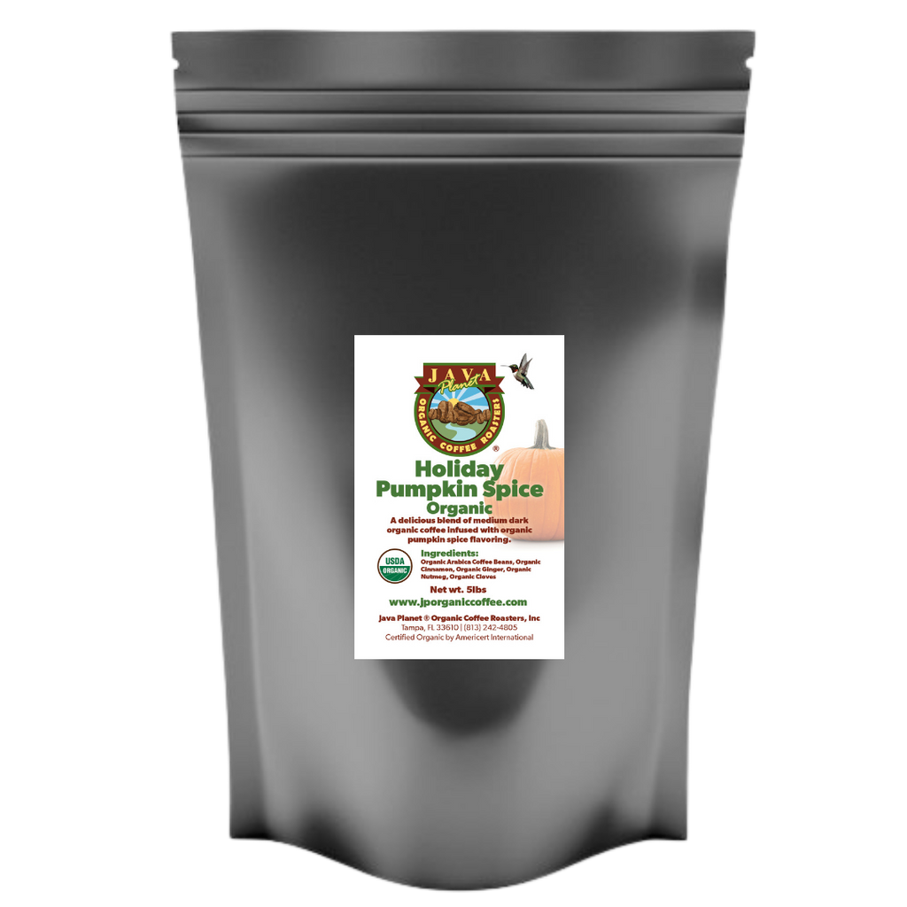 5 pound bag of Pumpkin Spice organic coffee