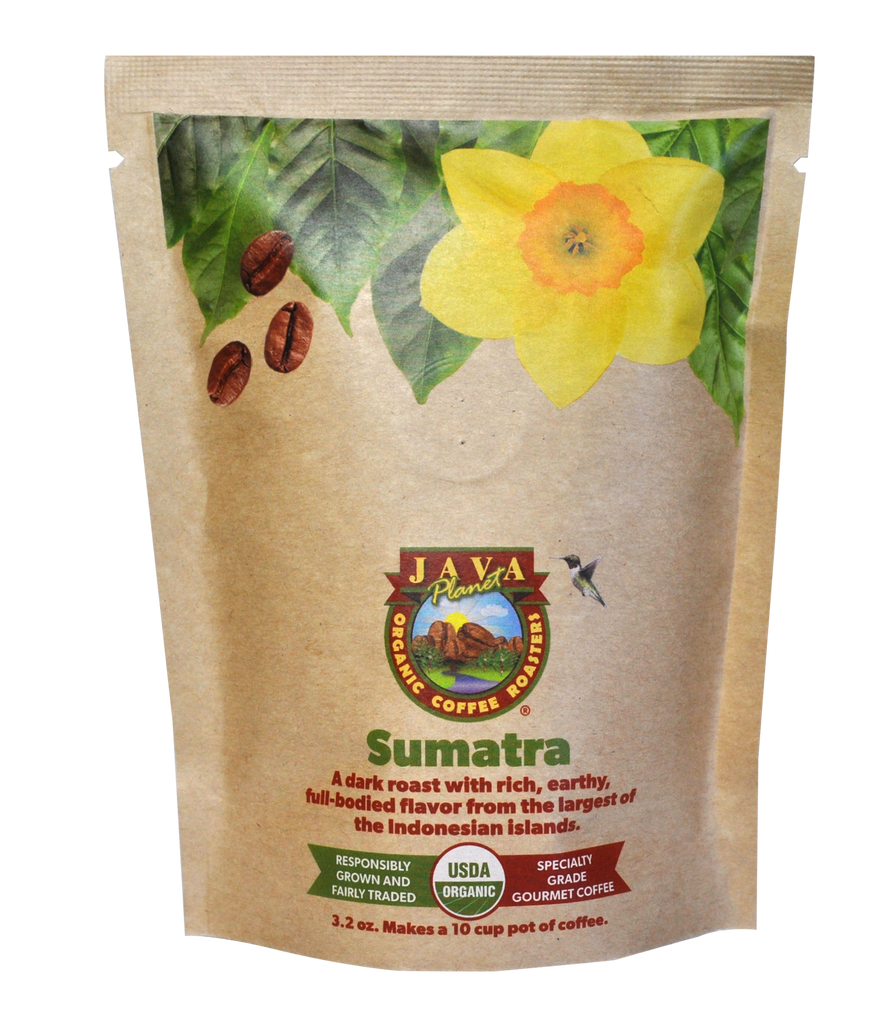 Java Planet Sumatra Dark Roast Single-Origin Organic Whole Bean Coffee — included in sampler