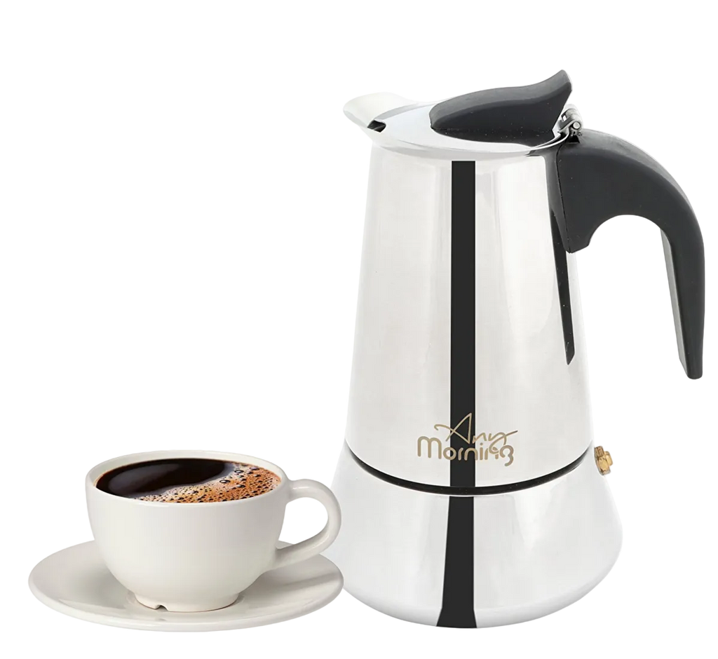 stainless steel moka pot