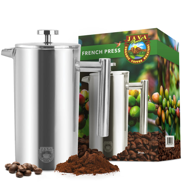 Best French Press unbreakable stainless steel stays hot