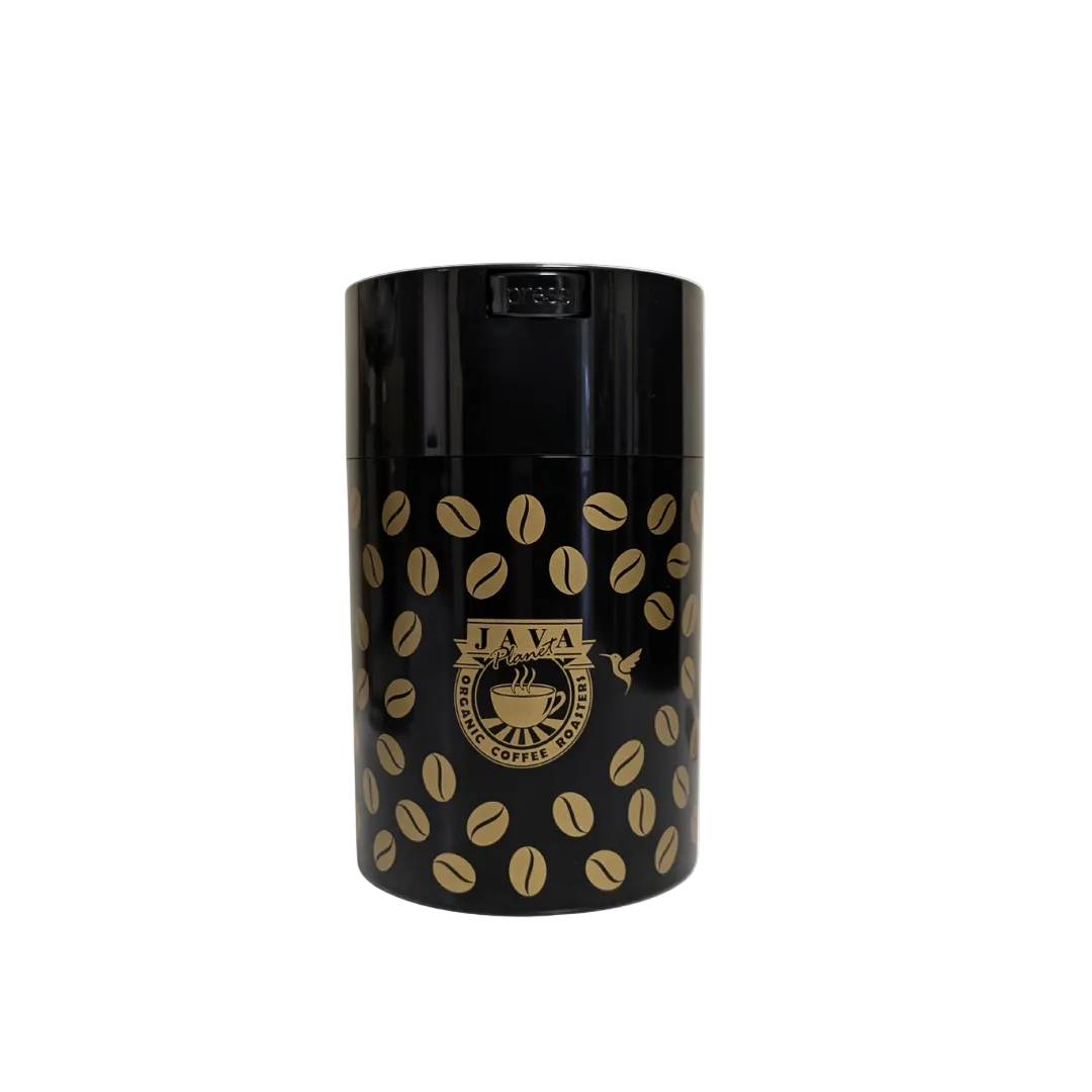 Java Planet airtight 1 lb coffee storage canister