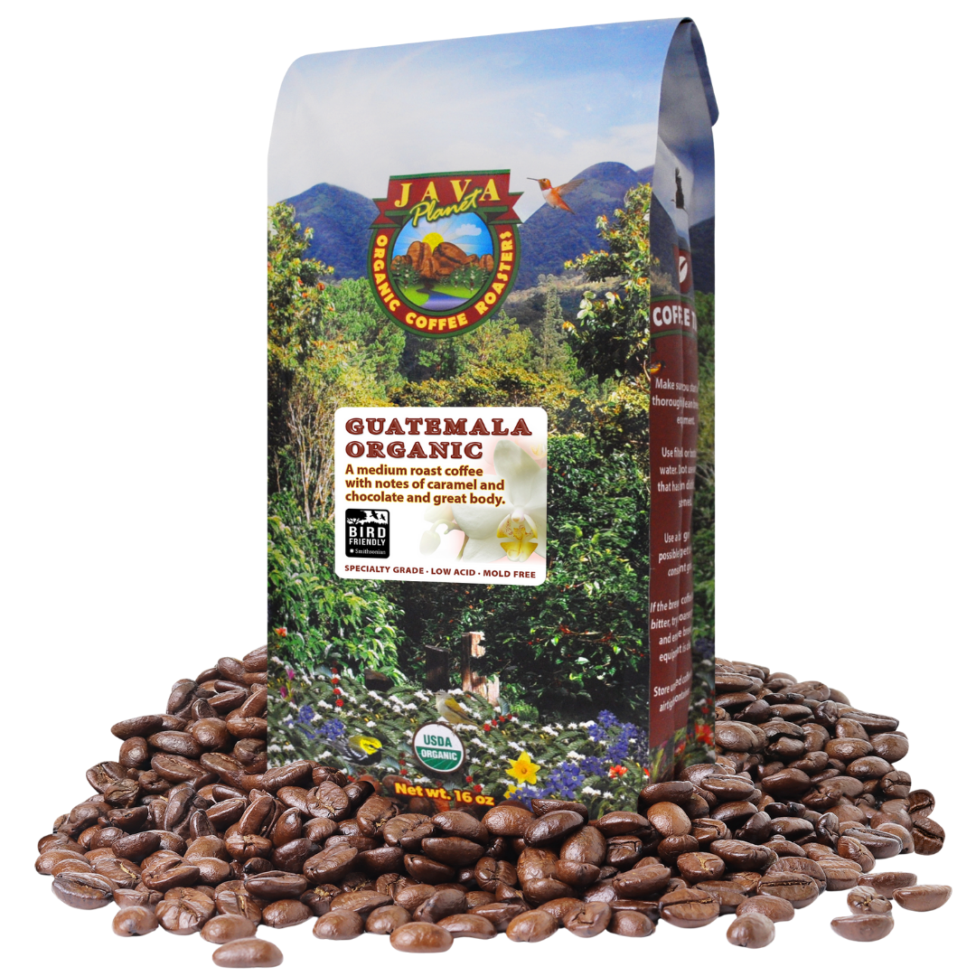 Java Planet Guatemala Organic medium roast coffee, 1 lb bag